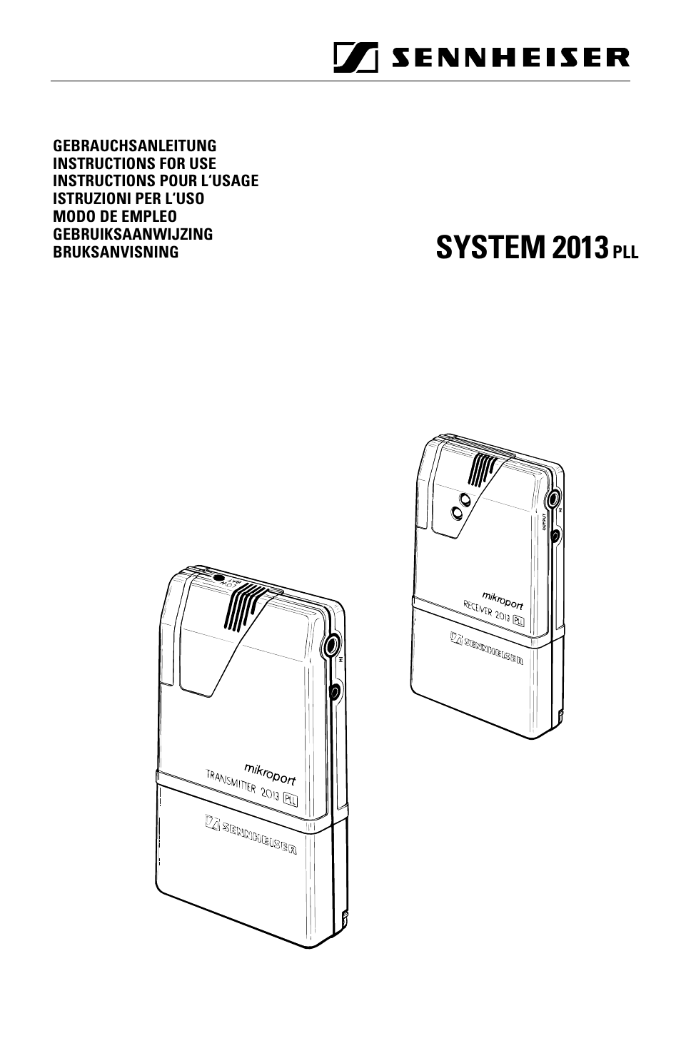 System 2013 | Sennheiser System 2013 PLL User Manual | Page 18 / 69