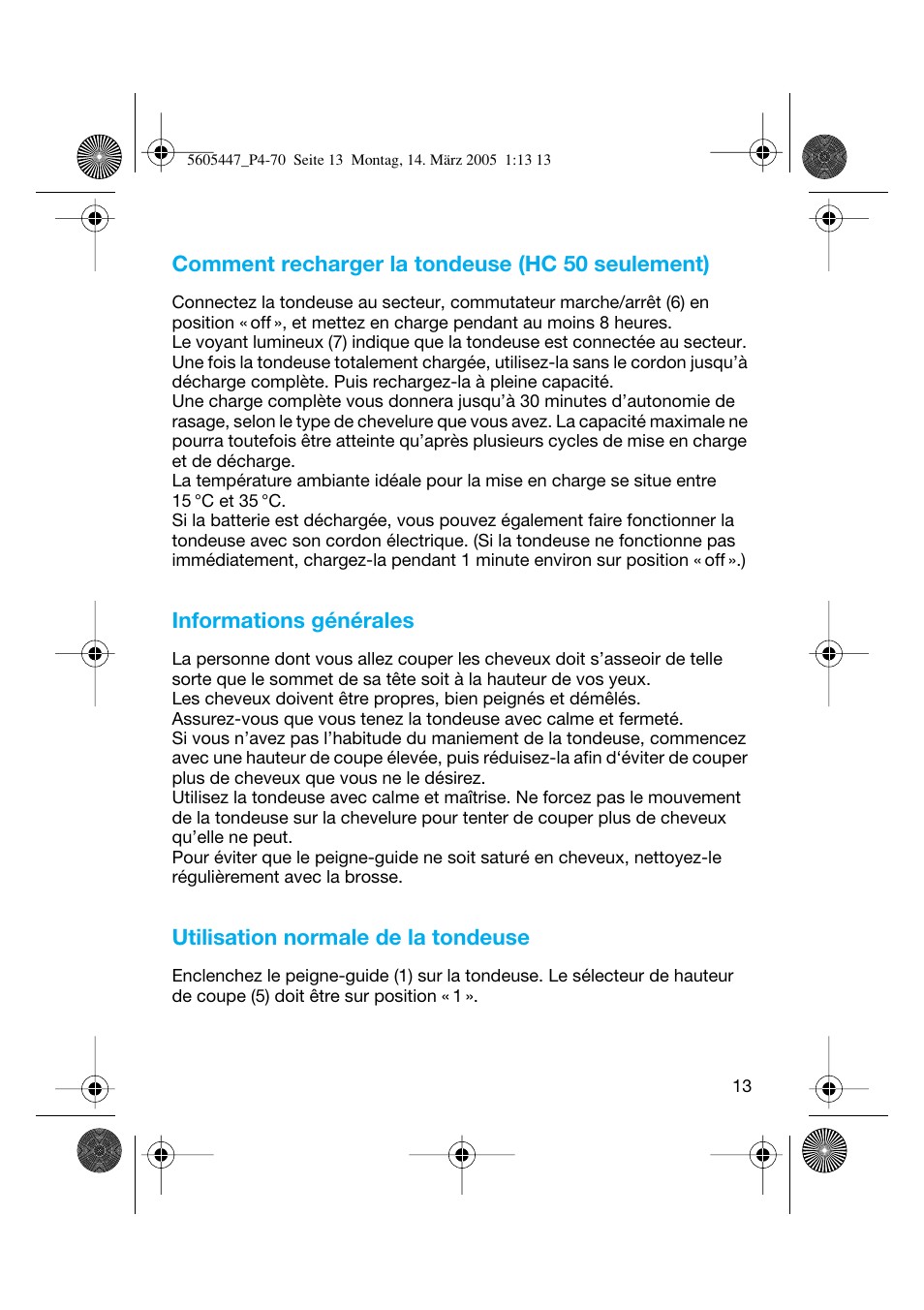 Braun 8595 User Manual | Page 13 / 70
