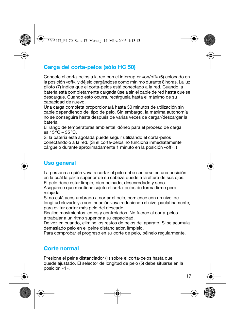 Braun 8595 User Manual | Page 17 / 70