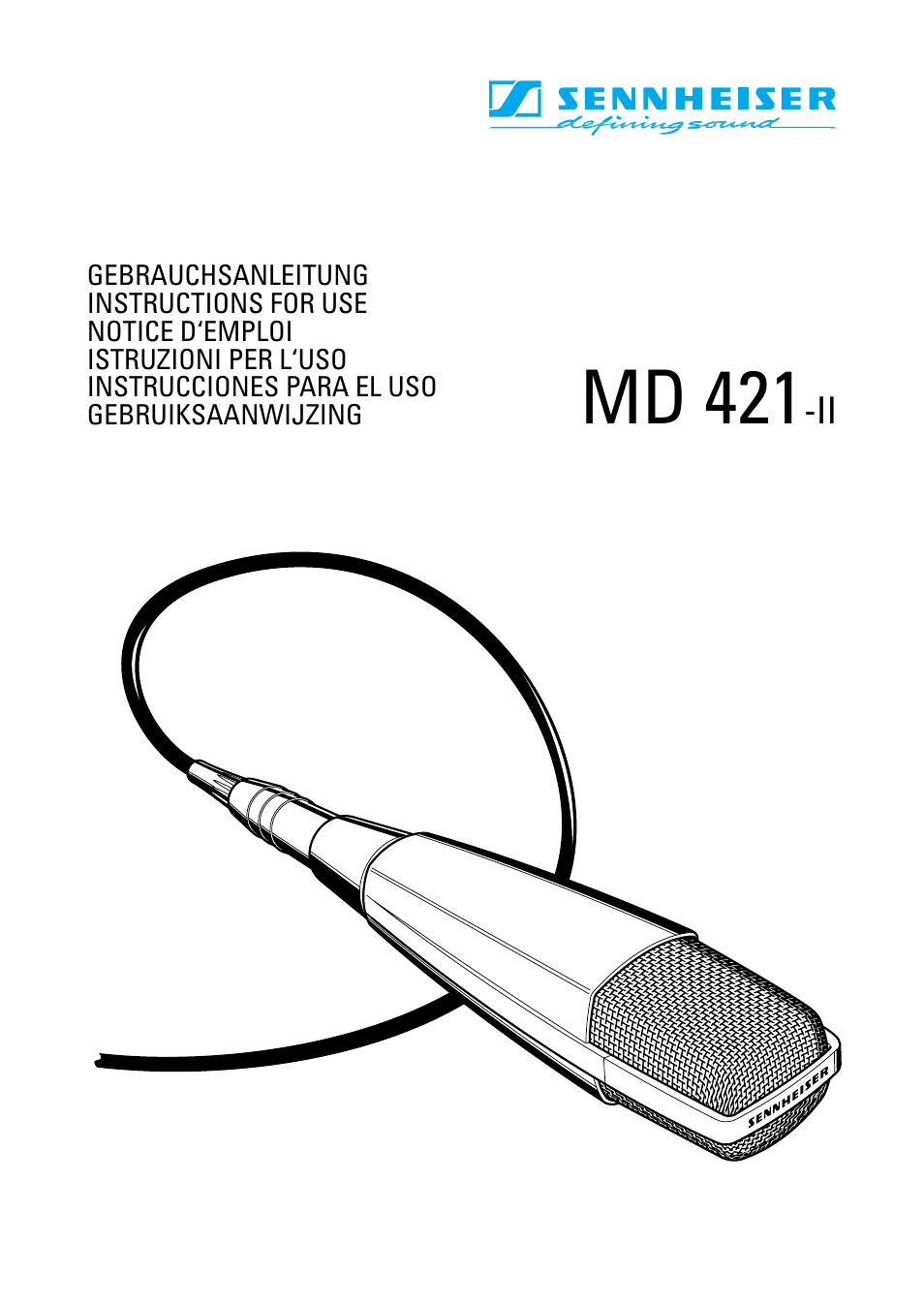 Sennheiser MD 421 II User Manual | 12 pages