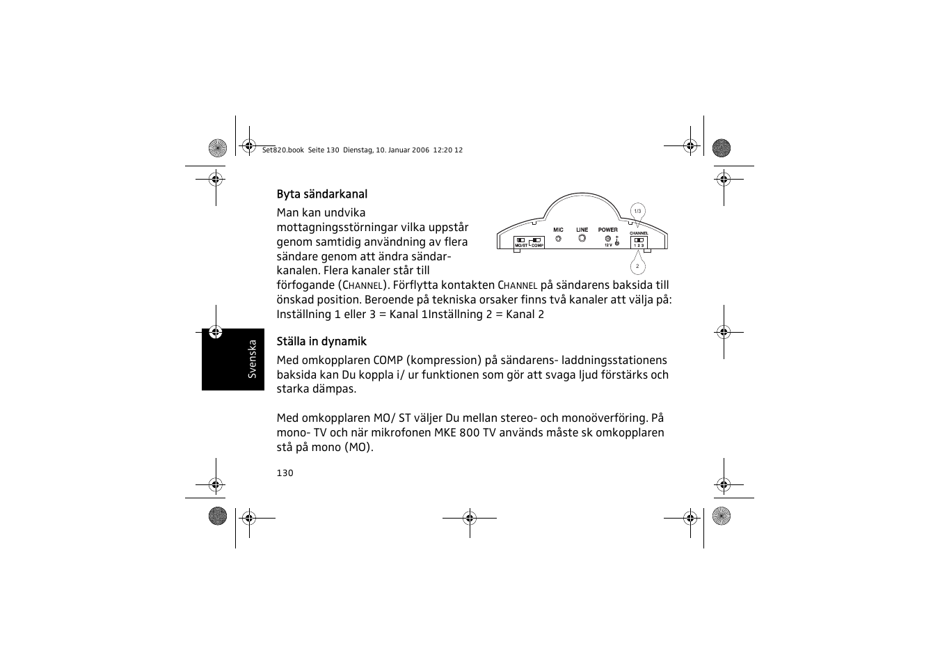 Sennheiser Set 820 User Manual | Page 130 / 148