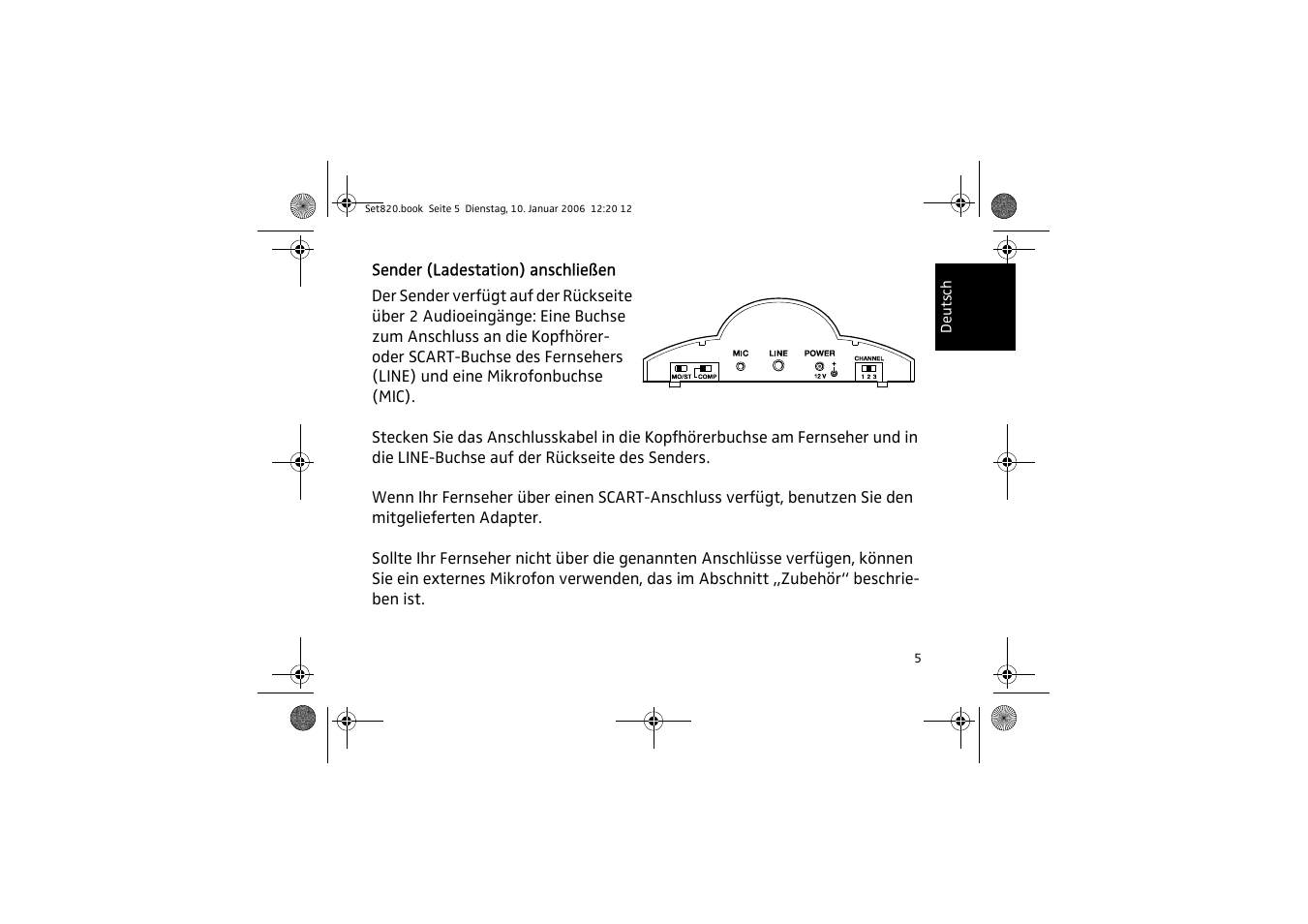 Sennheiser Set 820 User Manual | Page 5 / 148