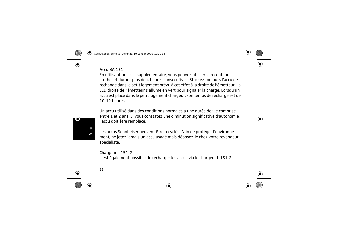 Sennheiser Set 820 User Manual | Page 56 / 148