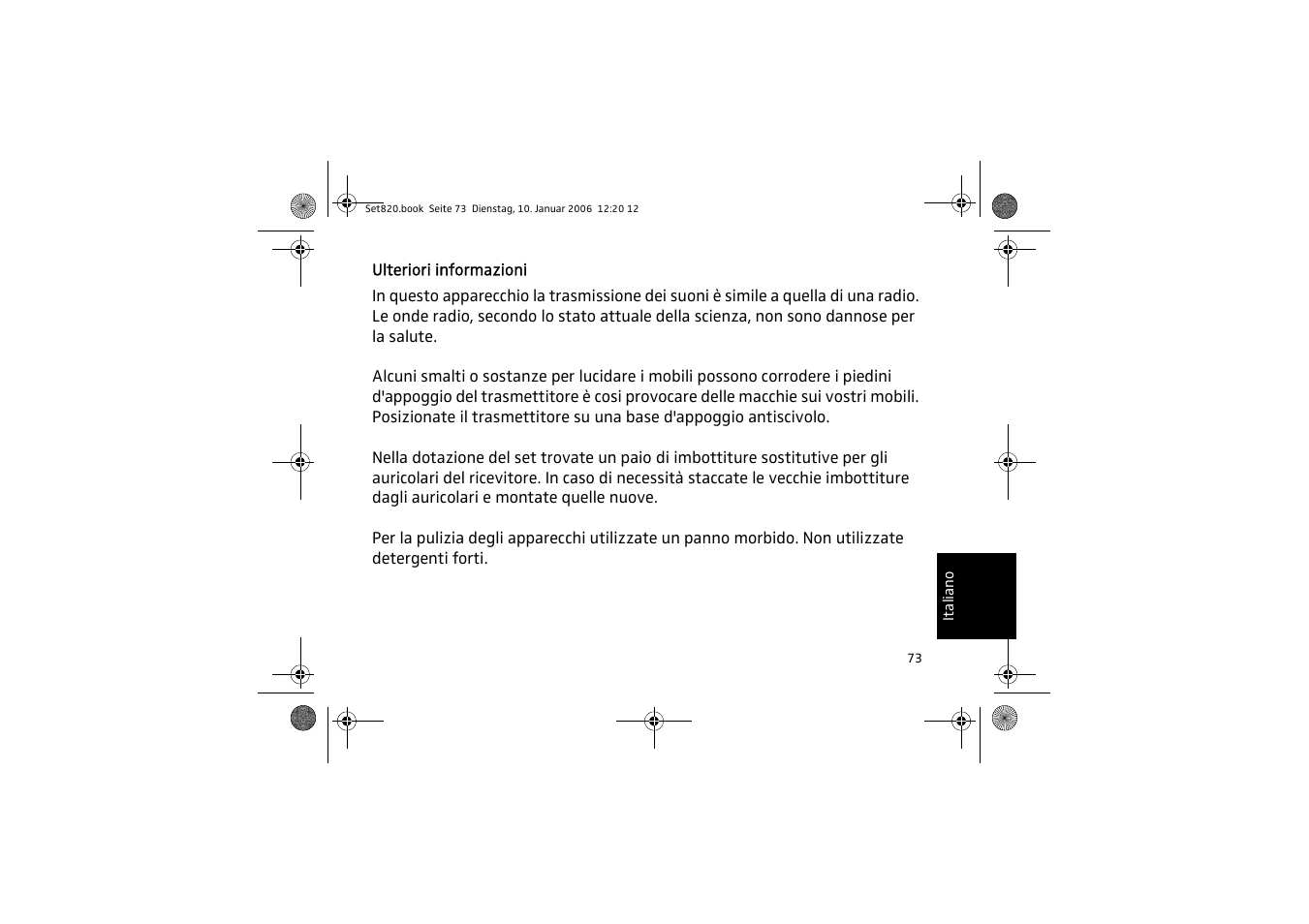 Sennheiser Set 820 User Manual | Page 73 / 148