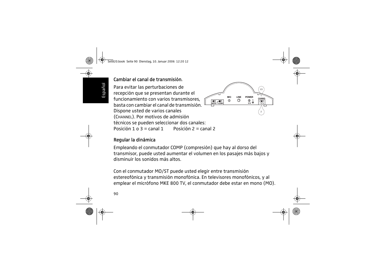 Sennheiser Set 820 User Manual | Page 90 / 148