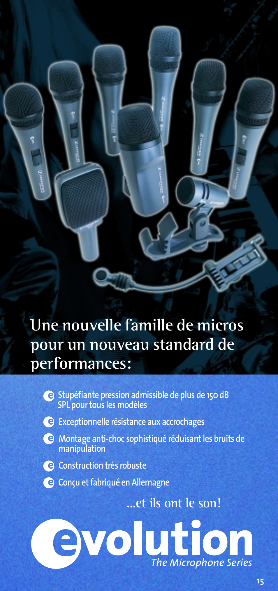 Et ils ont le son | Sennheiser E 609 User Manual | Page 15 / 26