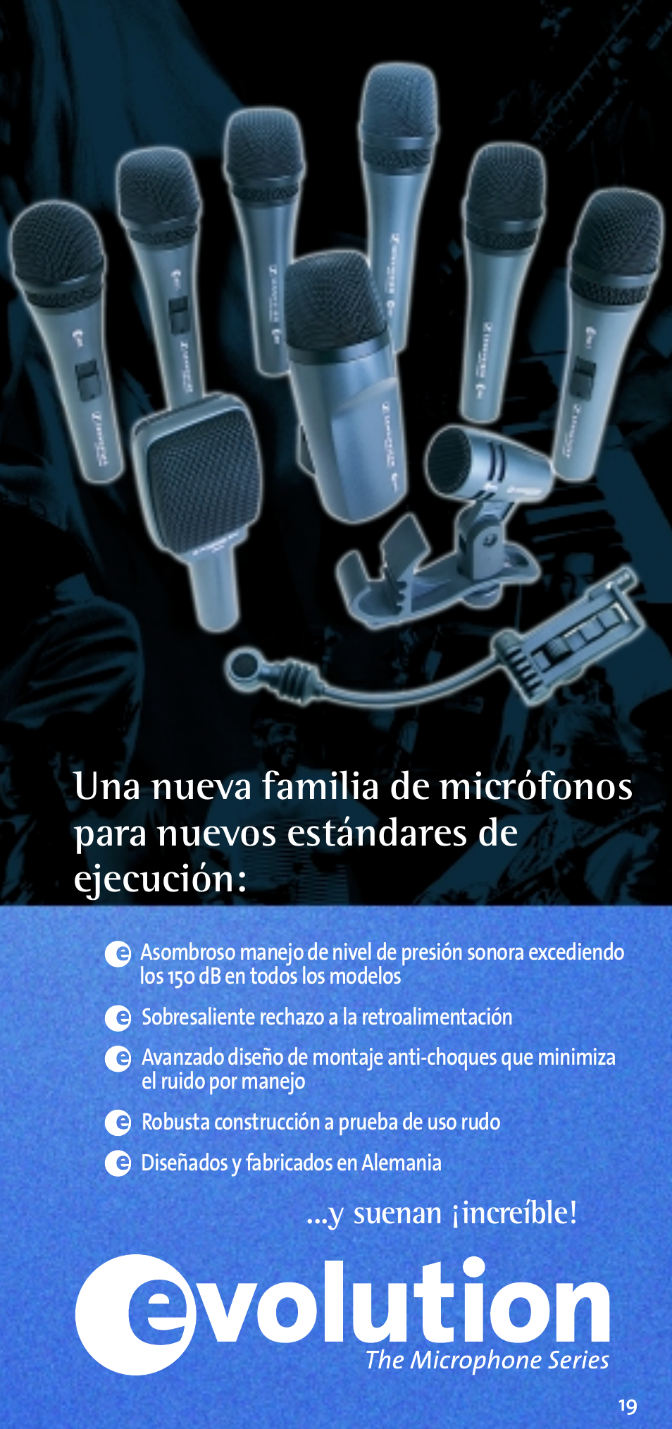 Y suenan ¡increíble | Sennheiser E 609 User Manual | Page 21 / 26