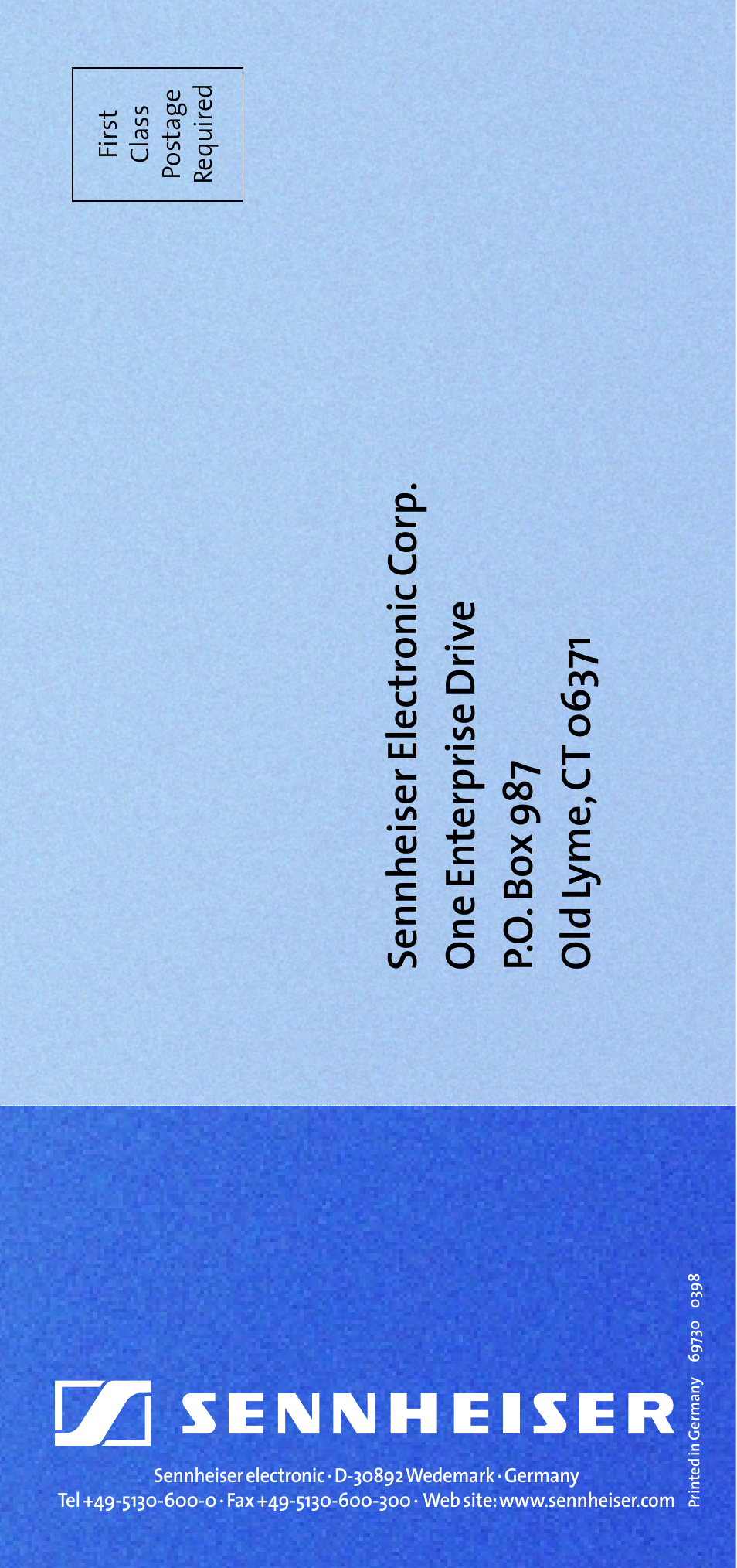 Sennheiser E 609 User Manual | Page 26 / 26