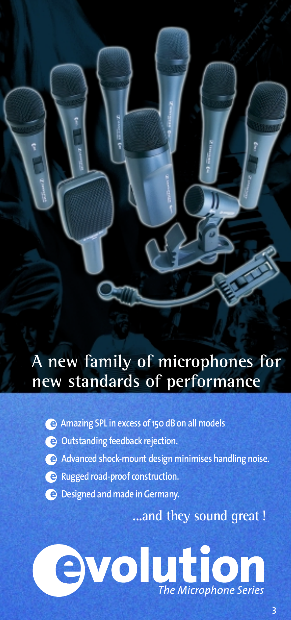And they sound great | Sennheiser E 609 User Manual | Page 9 / 26
