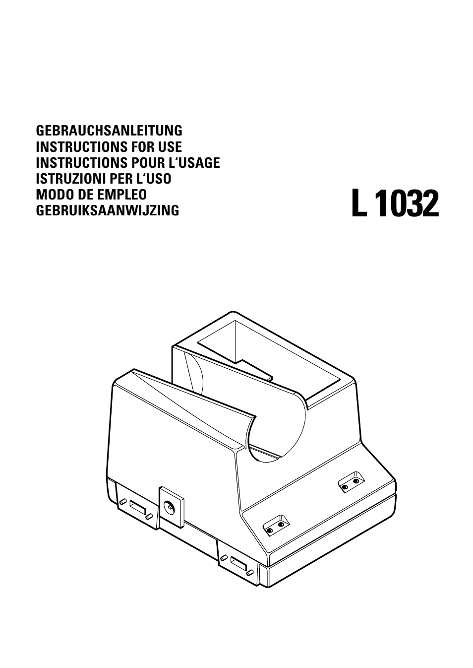 Sennheiser Double Charger L 1032 User Manual | 28 pages