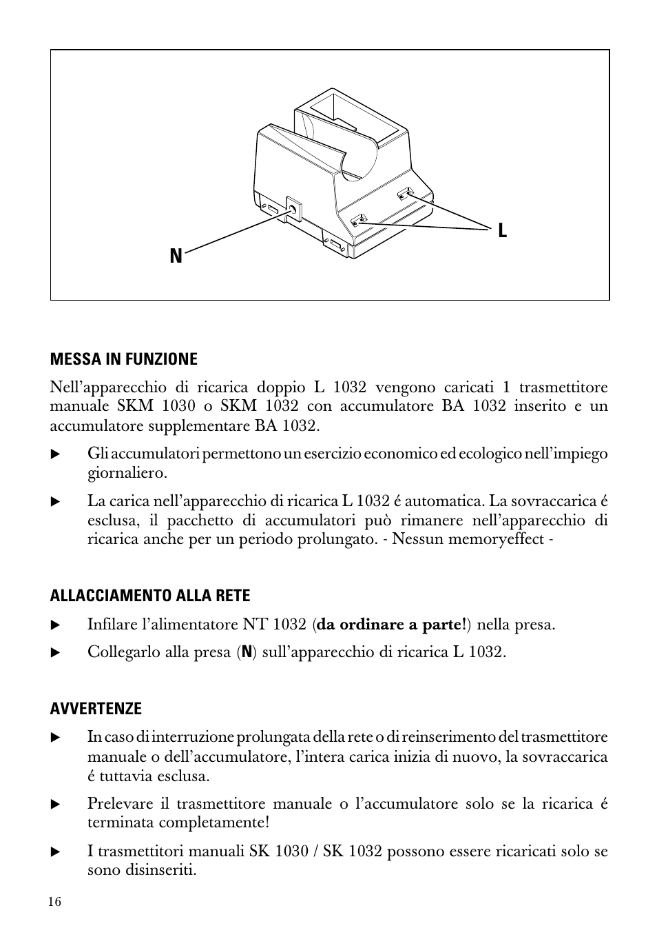 Sennheiser Double Charger L 1032 User Manual | Page 16 / 28