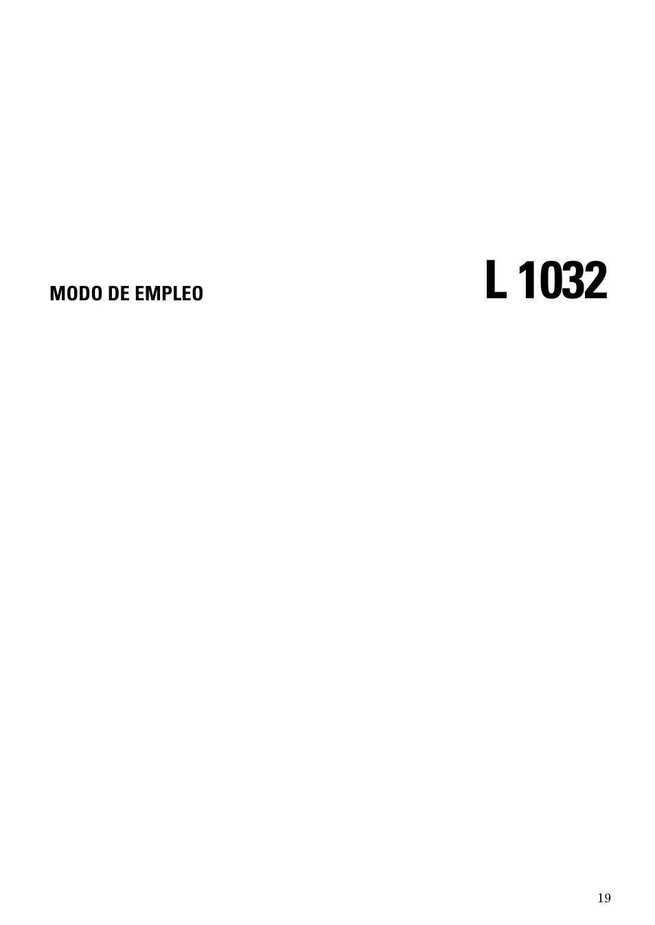 L 1032 | Sennheiser Double Charger L 1032 User Manual | Page 19 / 28
