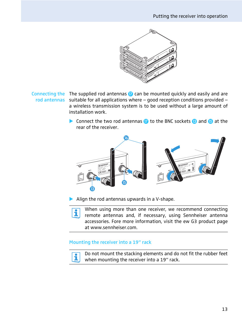 ƺƻ ƹ | Sennheiser evolution wireless series EM 100 User Manual | Page 14 / 59