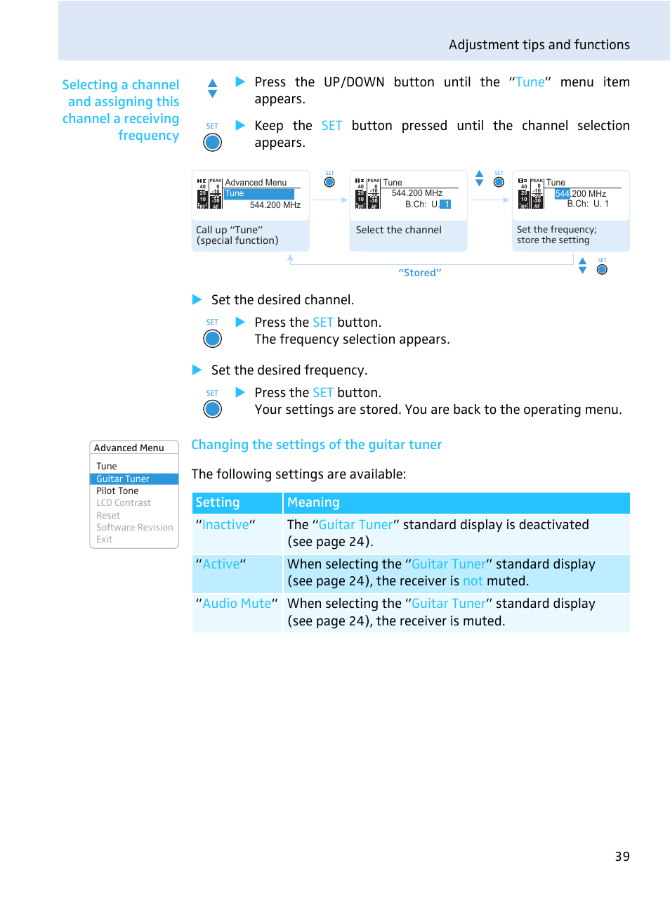Sennheiser evolution wireless series EM 100 User Manual | Page 40 / 59