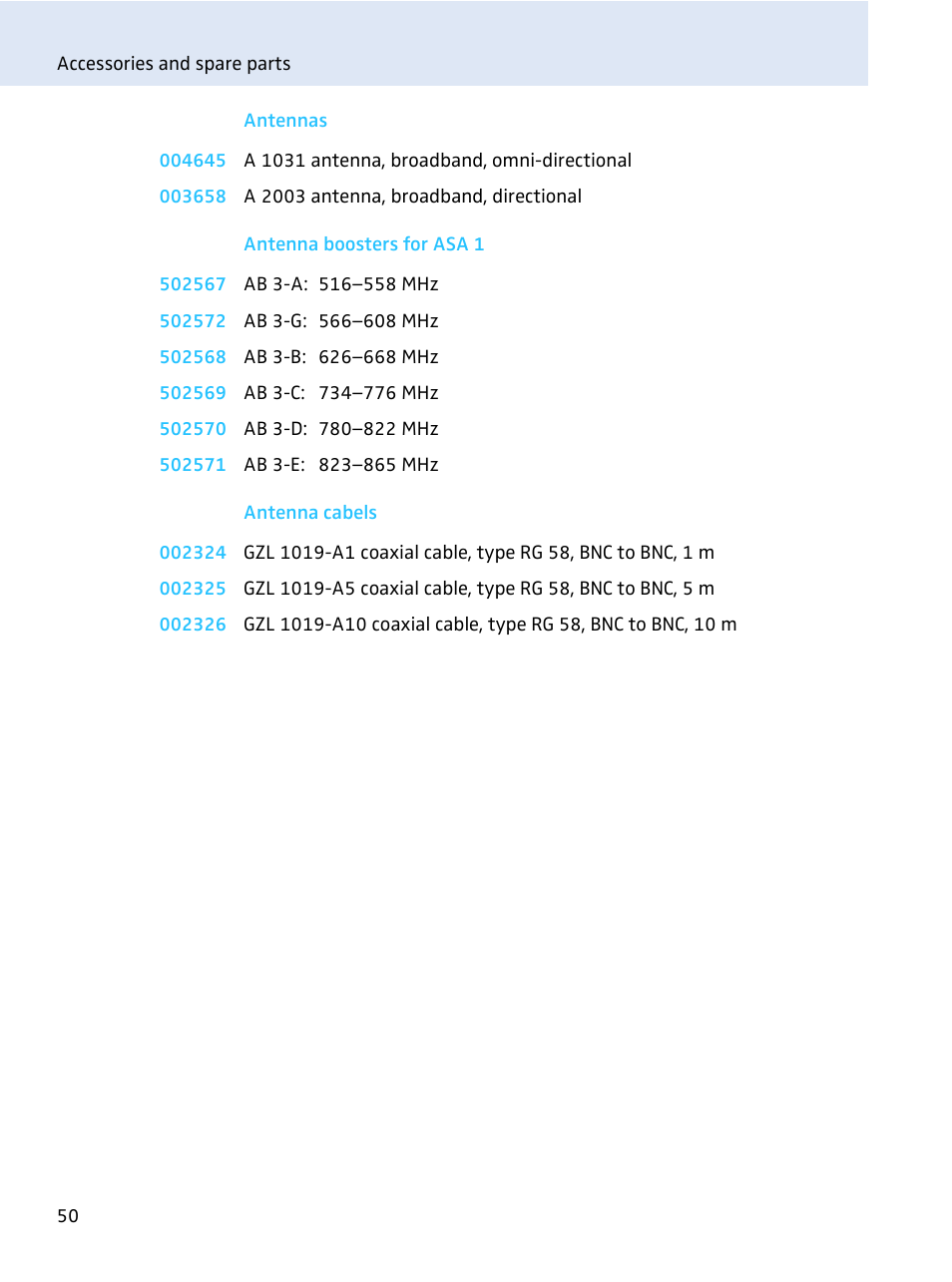 Sennheiser evolution wireless series EM 100 User Manual | Page 51 / 59