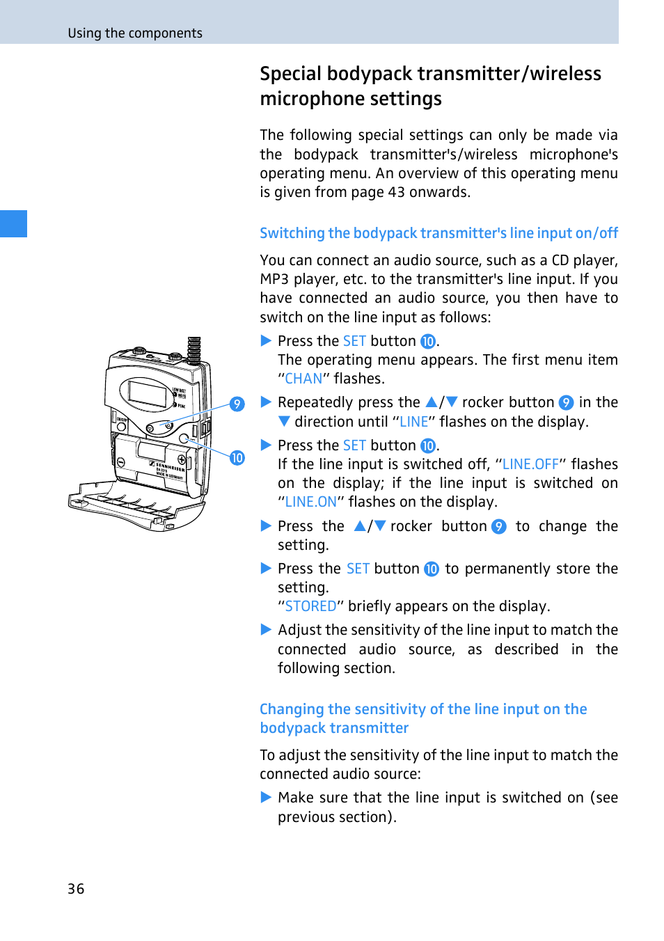 Sennheiser 2020 User Manual | Page 38 / 60