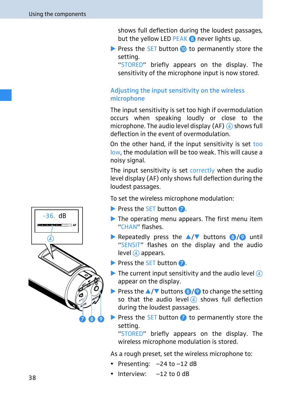 Sennheiser 2020 User Manual | Page 40 / 60