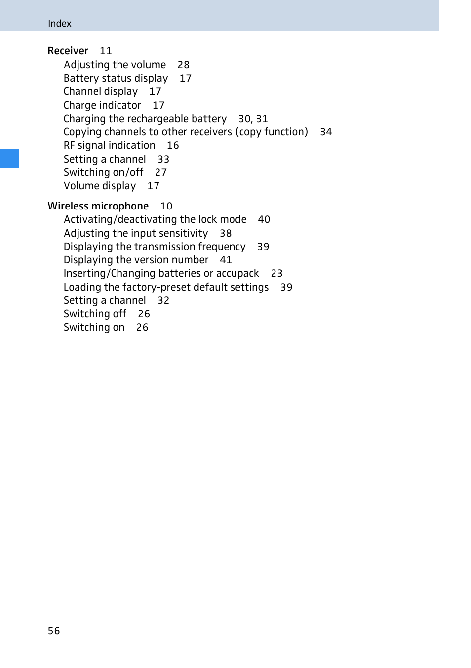 Sennheiser 2020 User Manual | Page 58 / 60