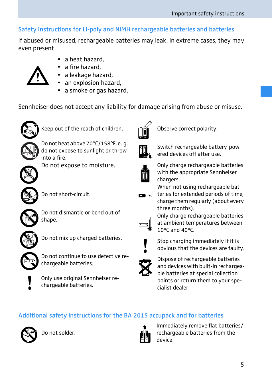 Sennheiser 2020 User Manual | Page 7 / 60