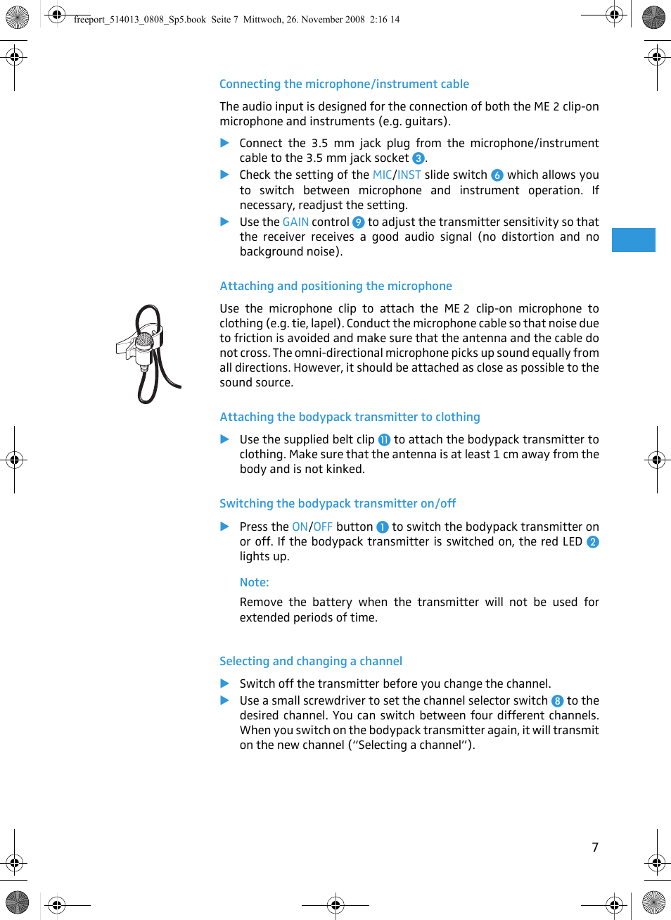Sennheiser Freeport User Manual | Page 8 / 16