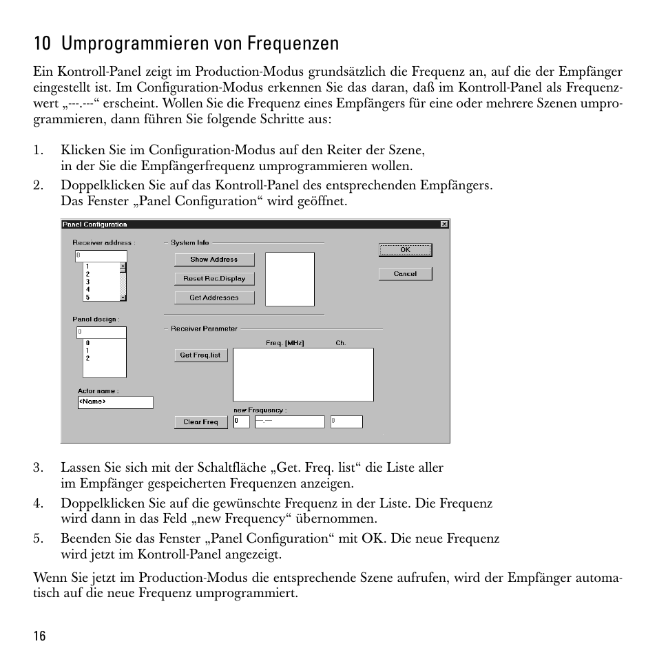 10 umprogrammieren von frequenzen | Sennheiser S-MCD 3000 HP User Manual | Page 16 / 134