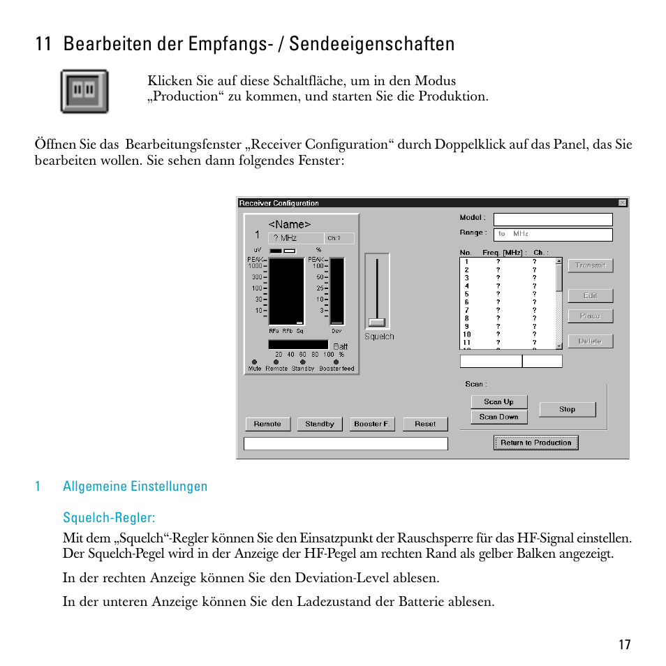 11 bearbeiten der empfangs- / sendeeigenschaften | Sennheiser S-MCD 3000 HP User Manual | Page 17 / 134