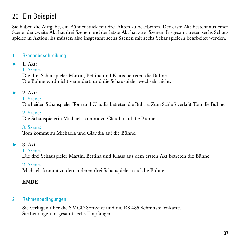 20 ein beispiel | Sennheiser S-MCD 3000 HP User Manual | Page 37 / 134