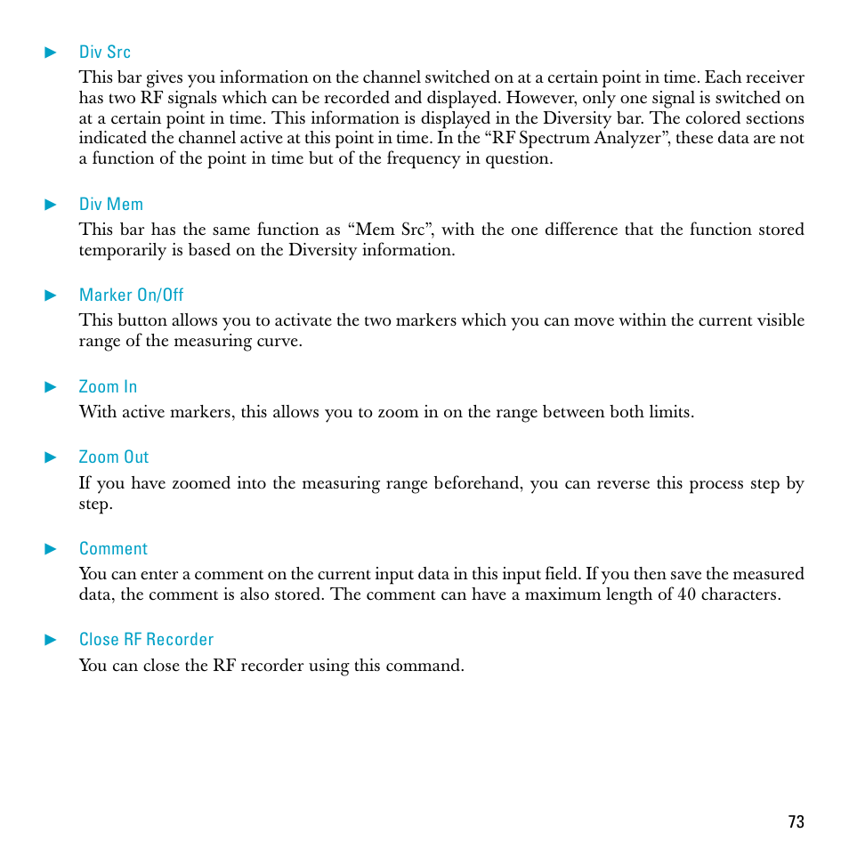 Sennheiser S-MCD 3000 HP User Manual | Page 73 / 134