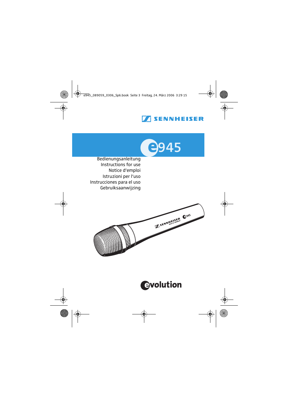 Sennheiser Evolution e 912 User Manual | 10 pages