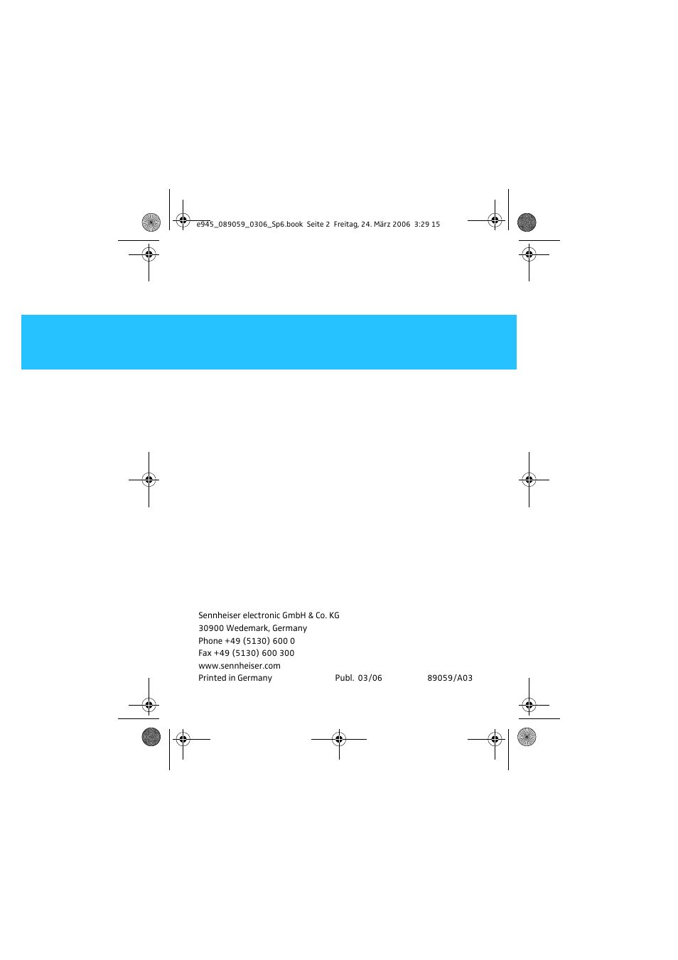 Sennheiser Evolution e 912 User Manual | Page 10 / 10
