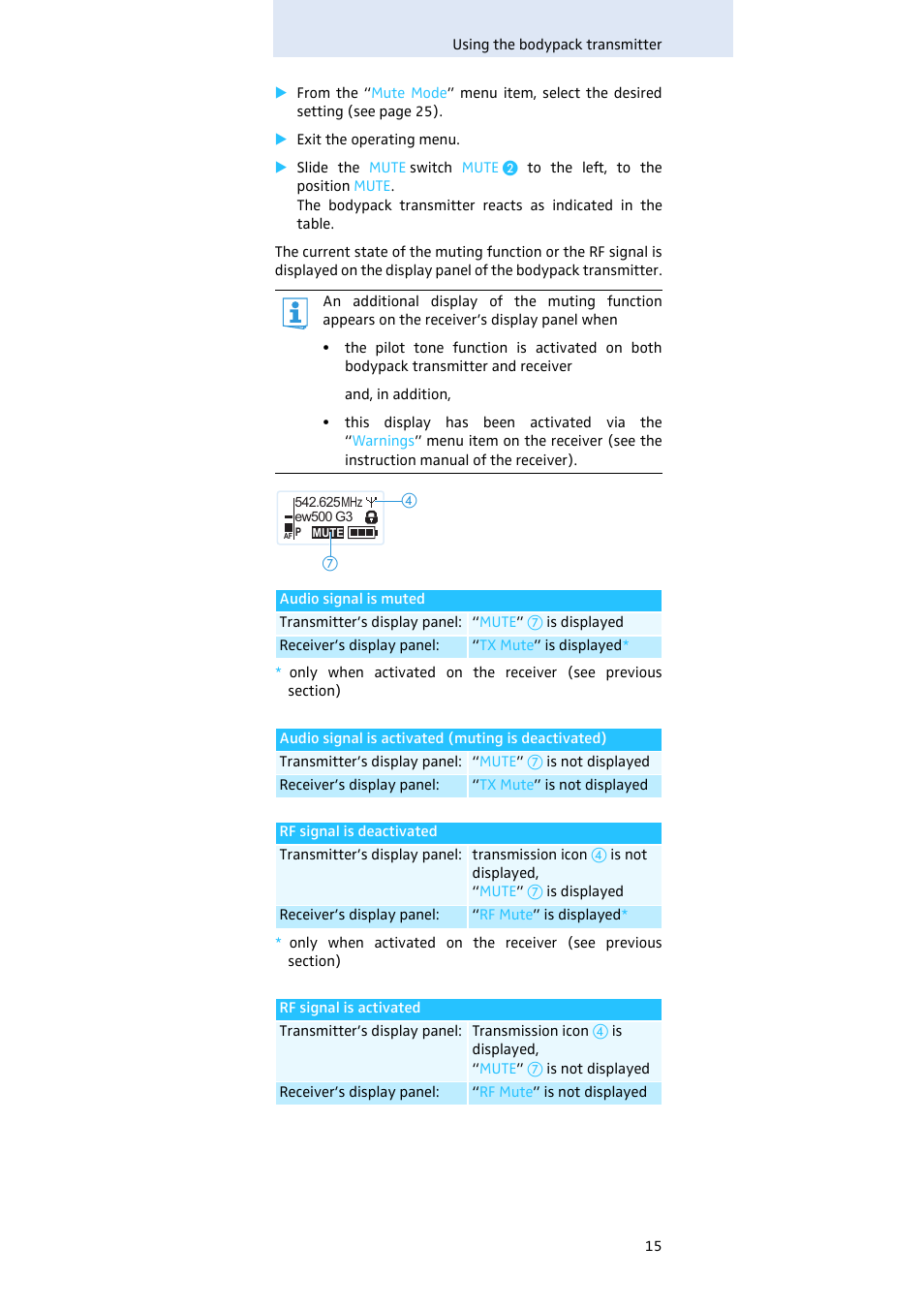 Sennheiser SK 500 G3 User Manual | Page 16 / 42