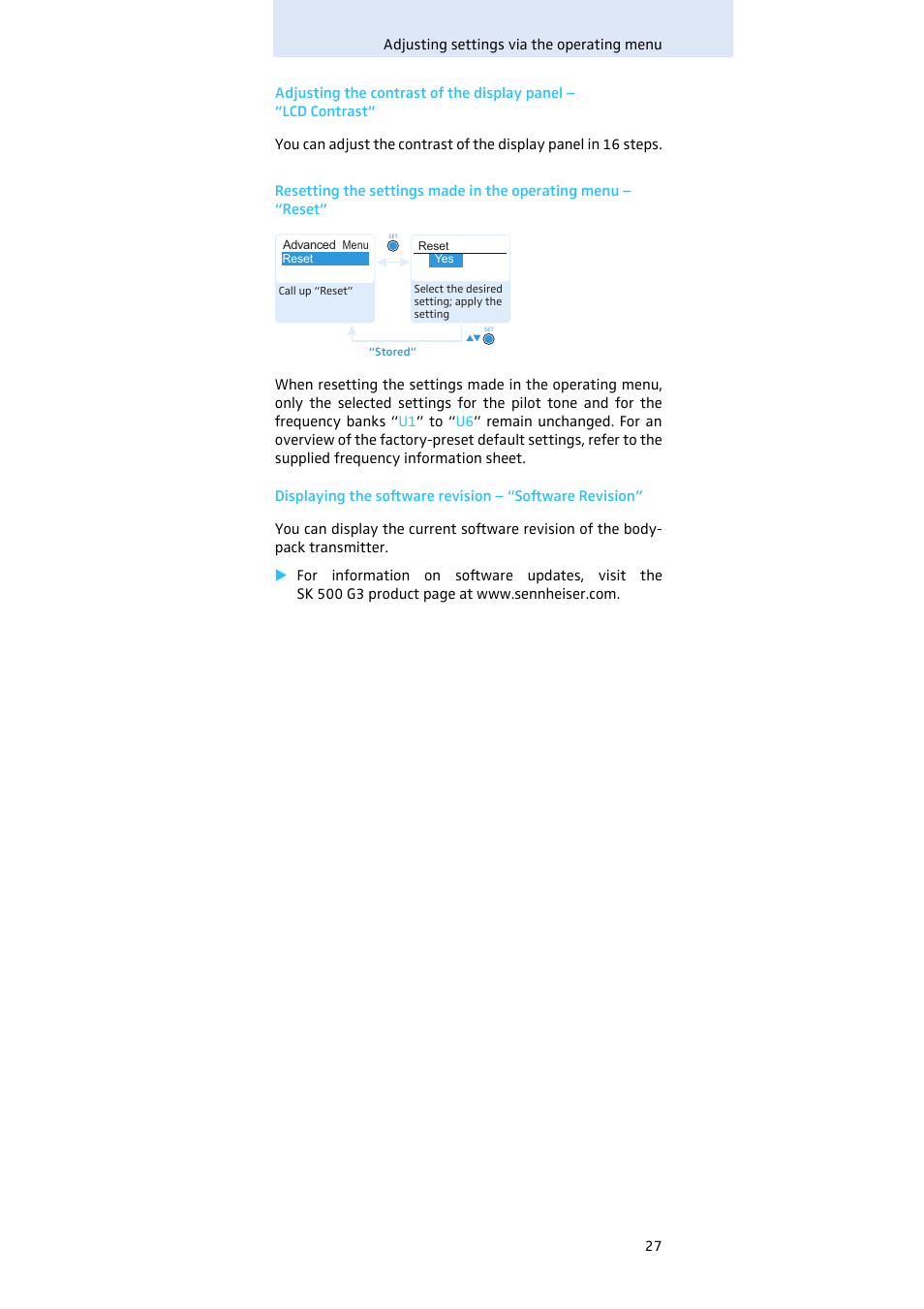 Sennheiser SK 500 G3 User Manual | Page 28 / 42