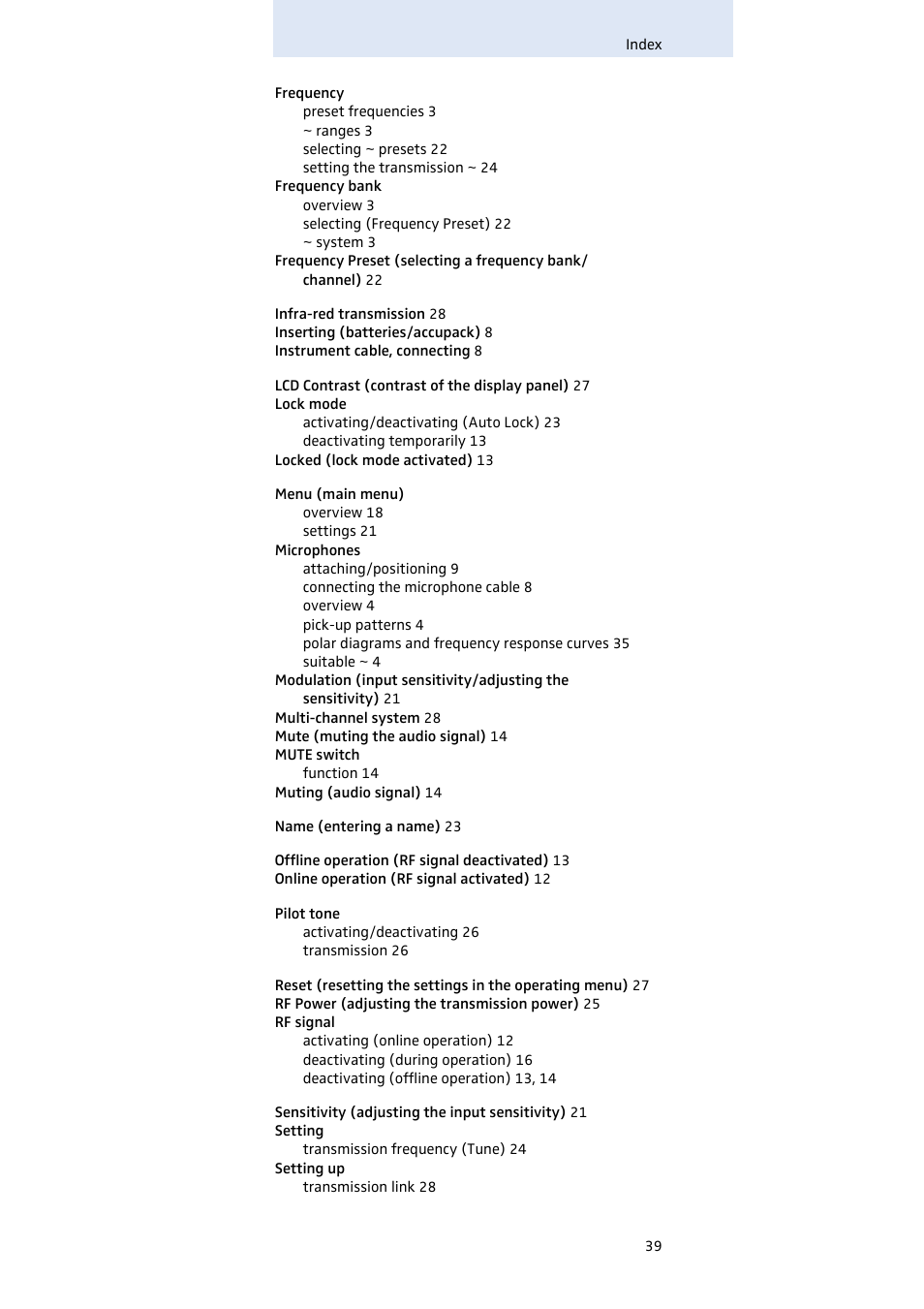 Sennheiser SK 500 G3 User Manual | Page 40 / 42