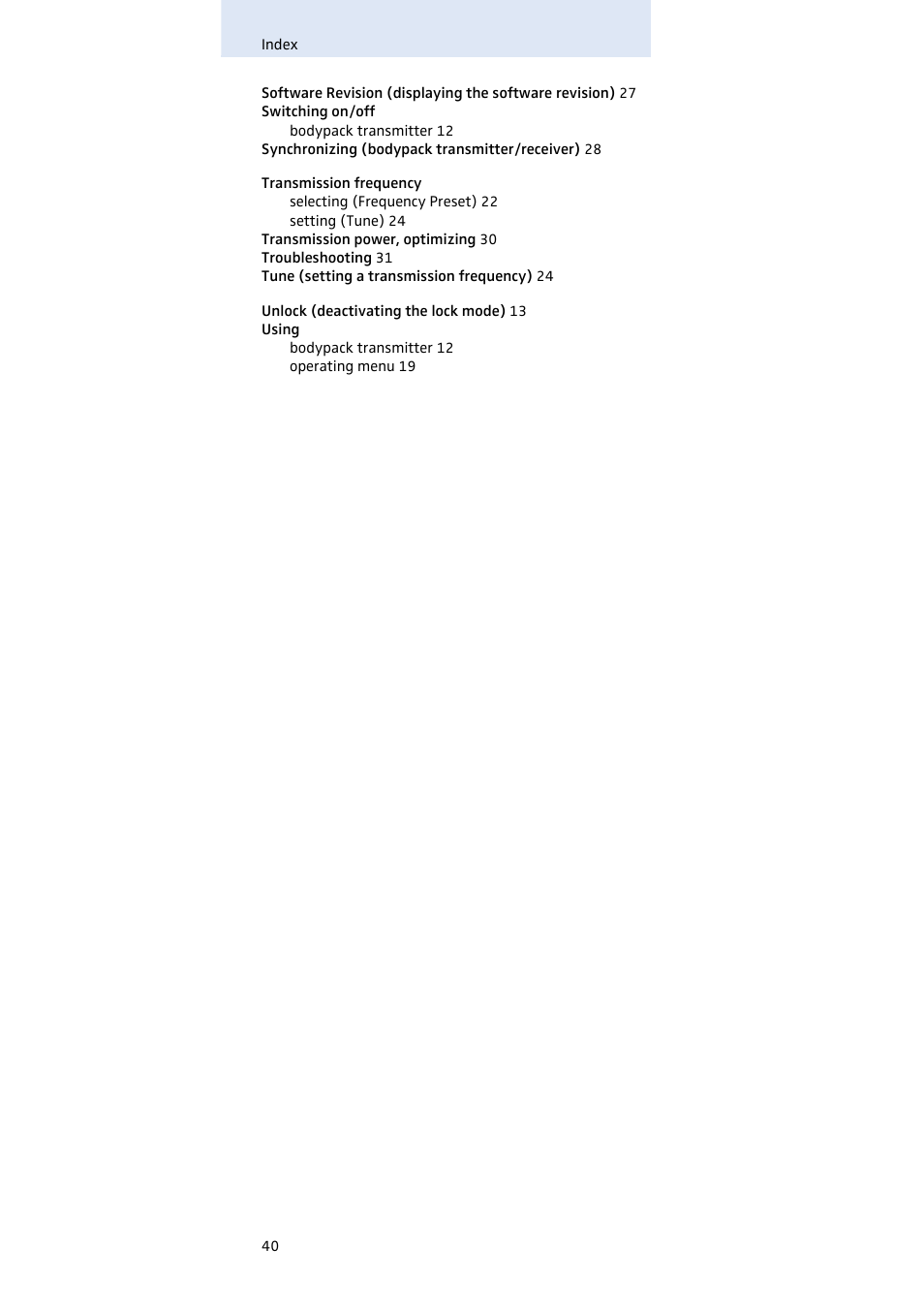 Sennheiser SK 500 G3 User Manual | Page 41 / 42