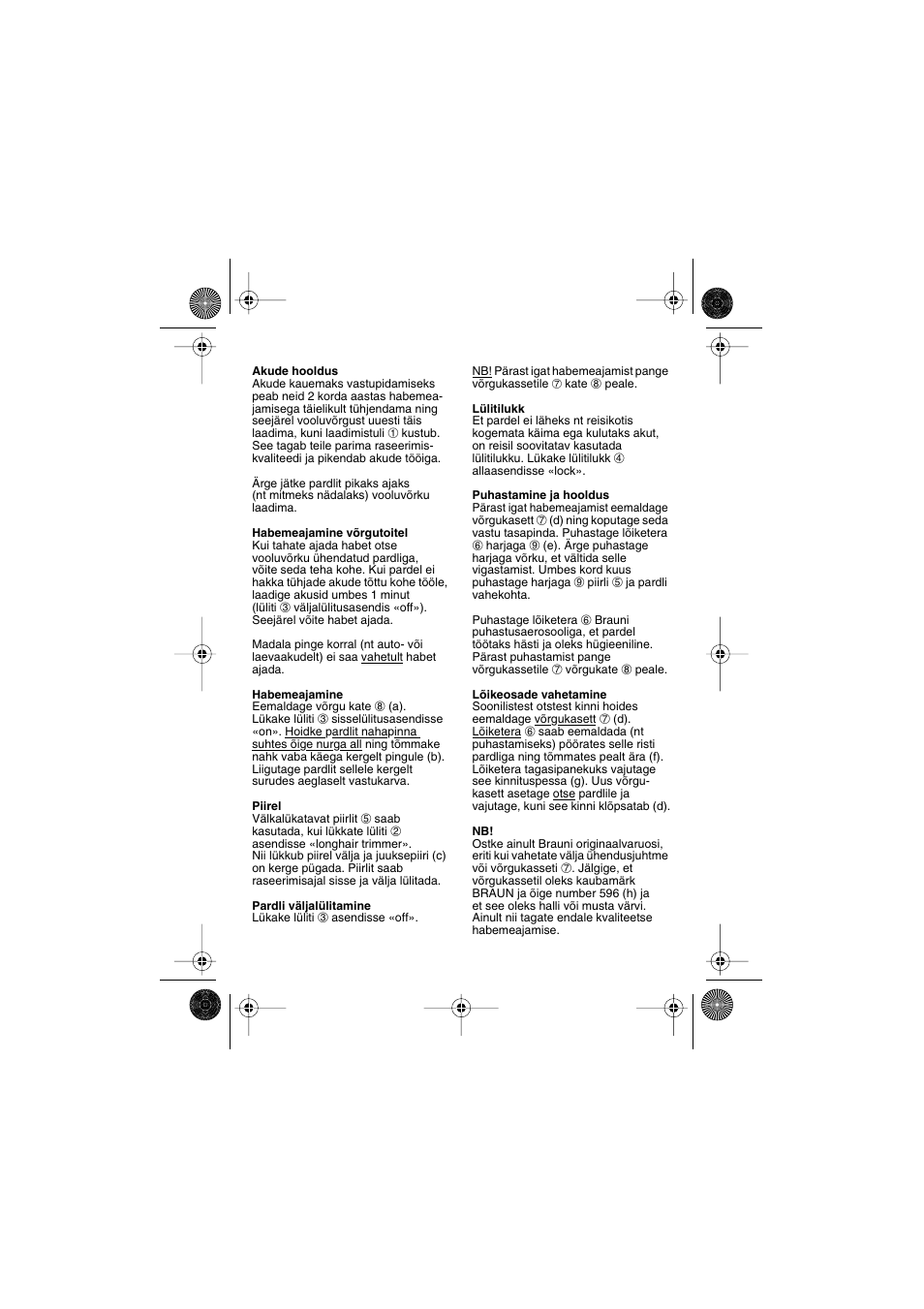 Braun 1508 User Manual | Page 19 / 37