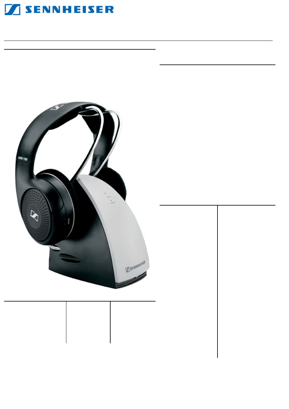 Sennheiser 09920 User Manual | 1 page