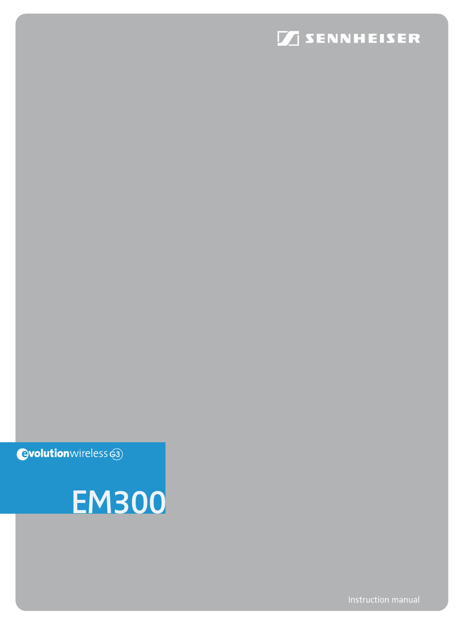 Sennheiser Rack-mount Receiver EM 300 G3 User Manual | 62 pages