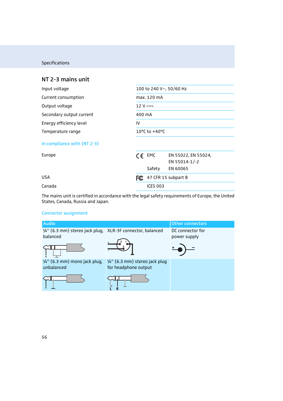 Nt 2-3 mains unit | Sennheiser Rack-mount Receiver EM 300 G3 User Manual | Page 57 / 62