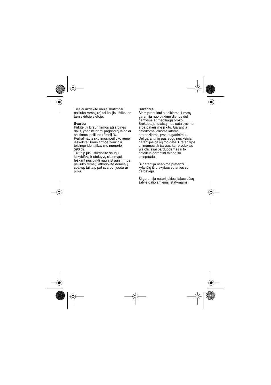 Braun 1013 User Manual | Page 18 / 27