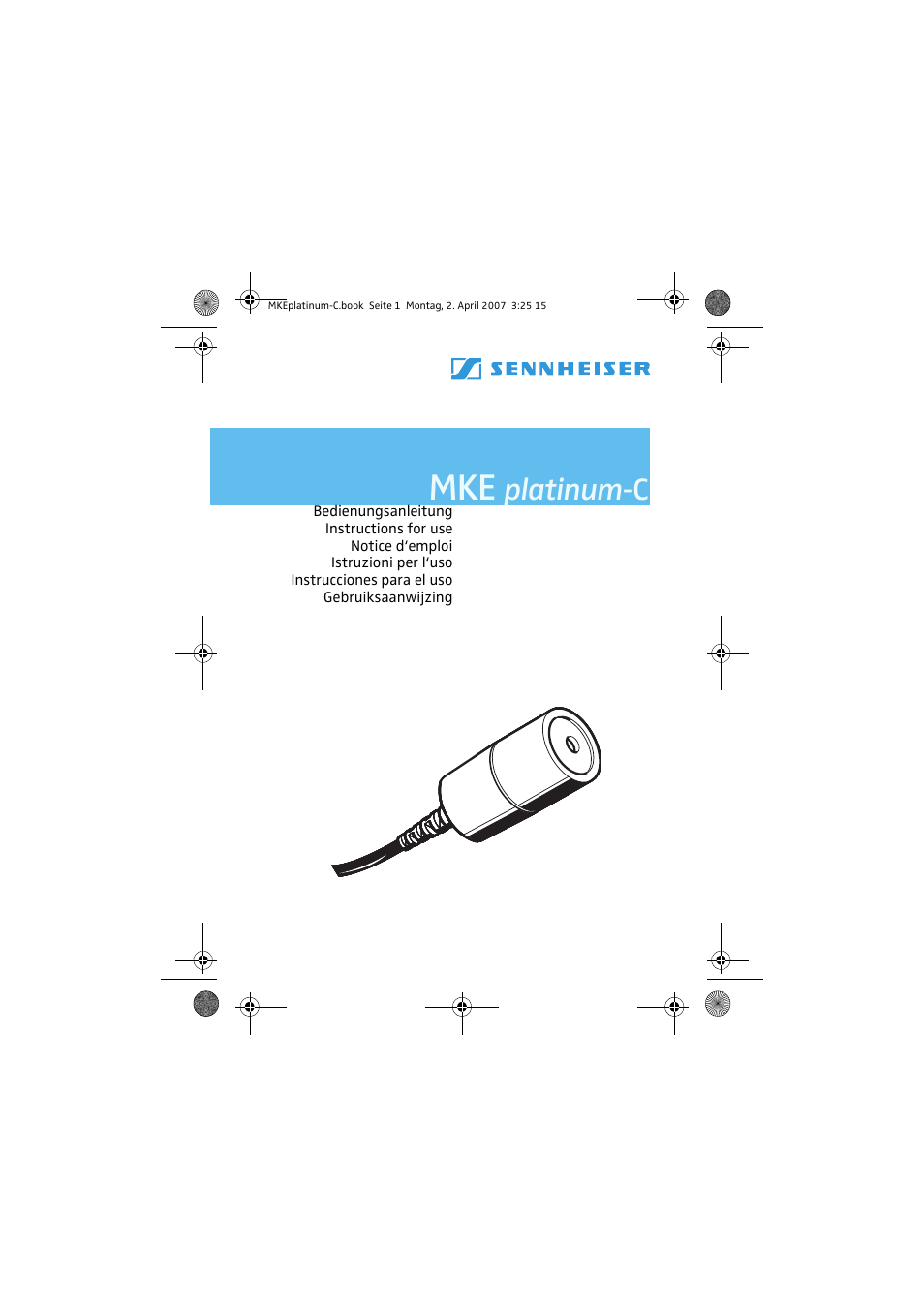 Sennheiser MKE platinum-C User Manual | 10 pages