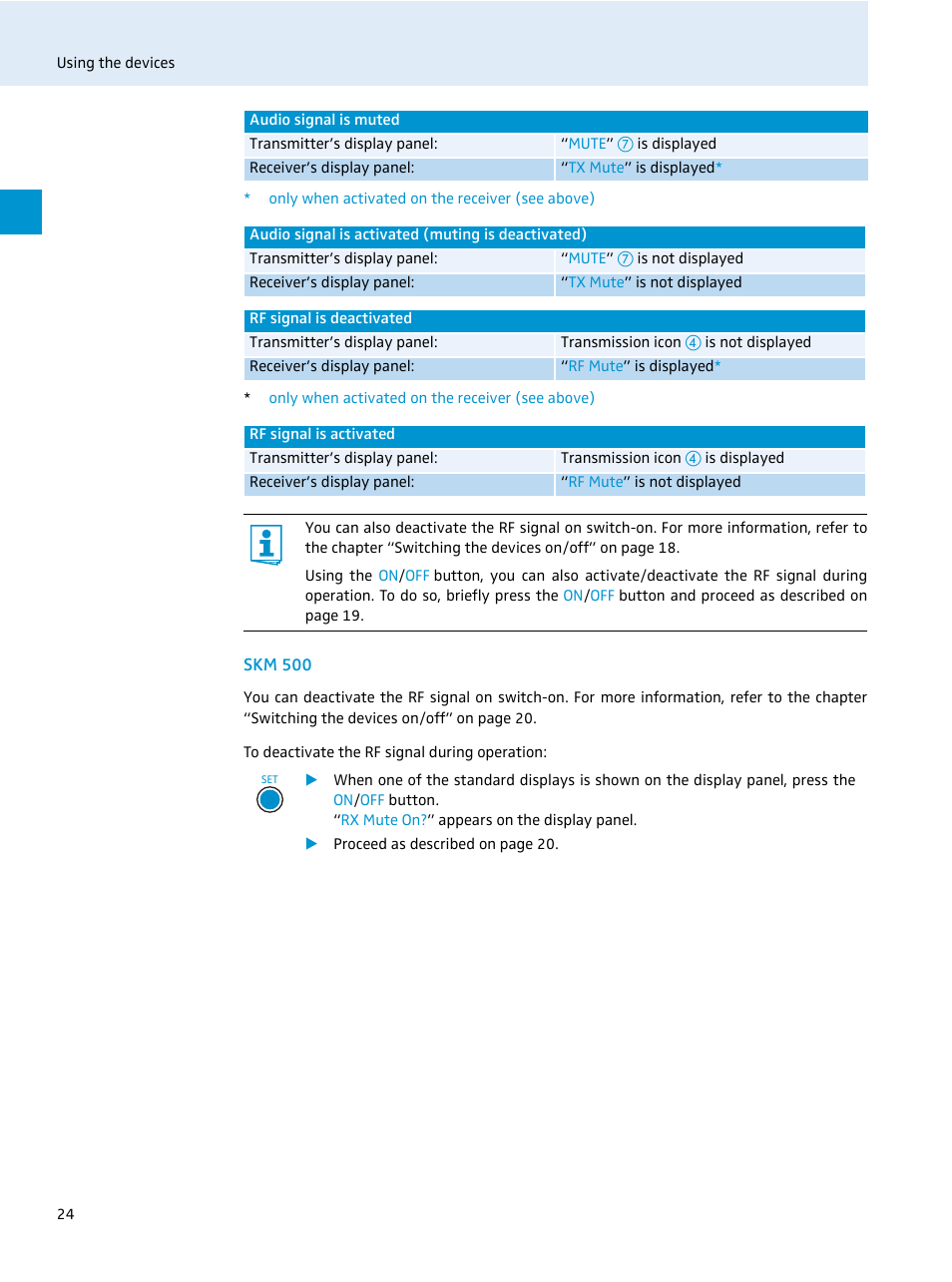 Skm 500 | Sennheiser 500 Series User Manual | Page 26 / 42
