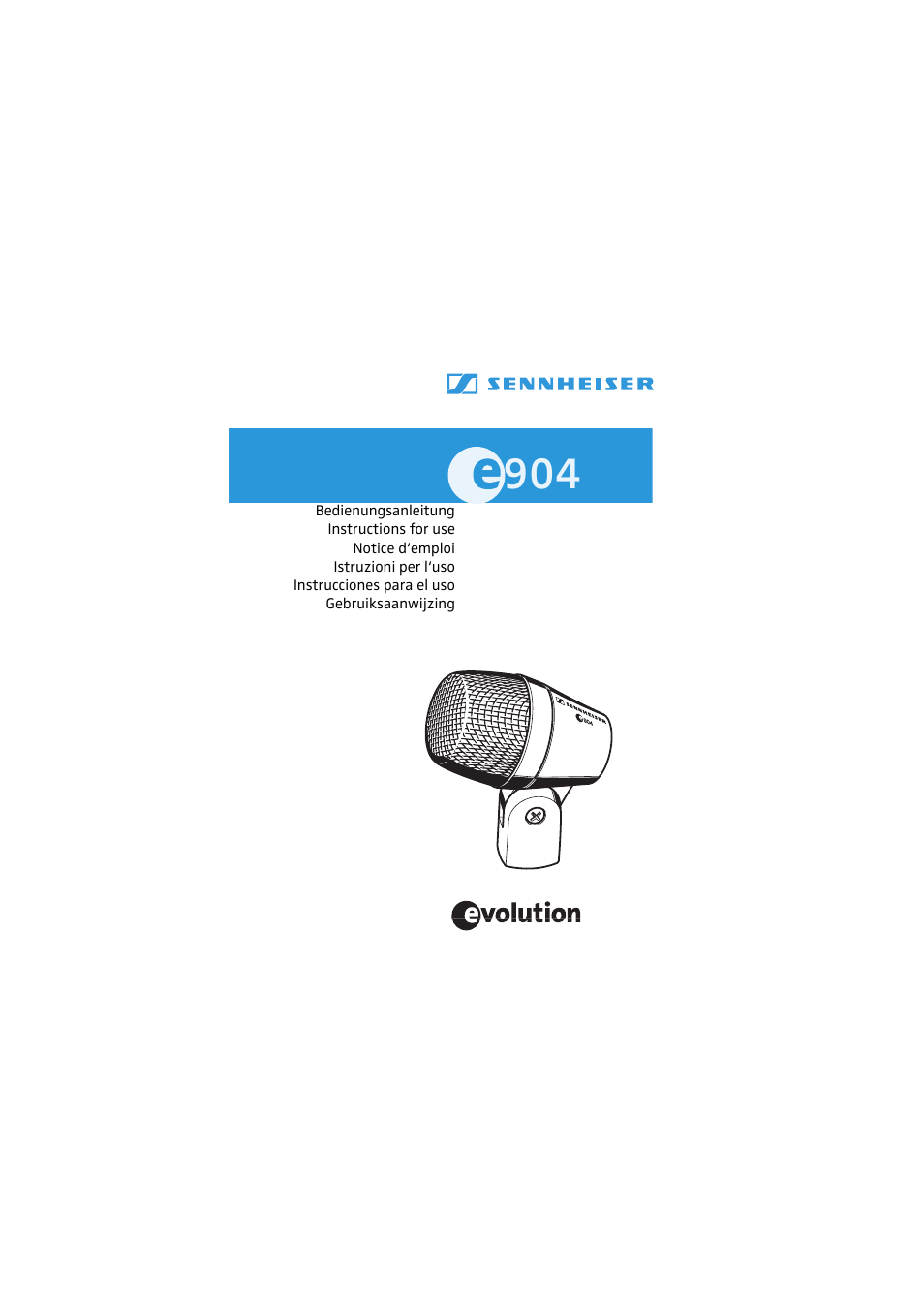 Sennheiser E904 User Manual | 10 pages