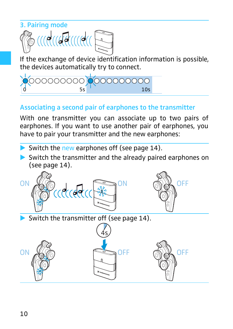 Sennheiser Digital Wireless System MX W1 User Manual | Page 11 / 28