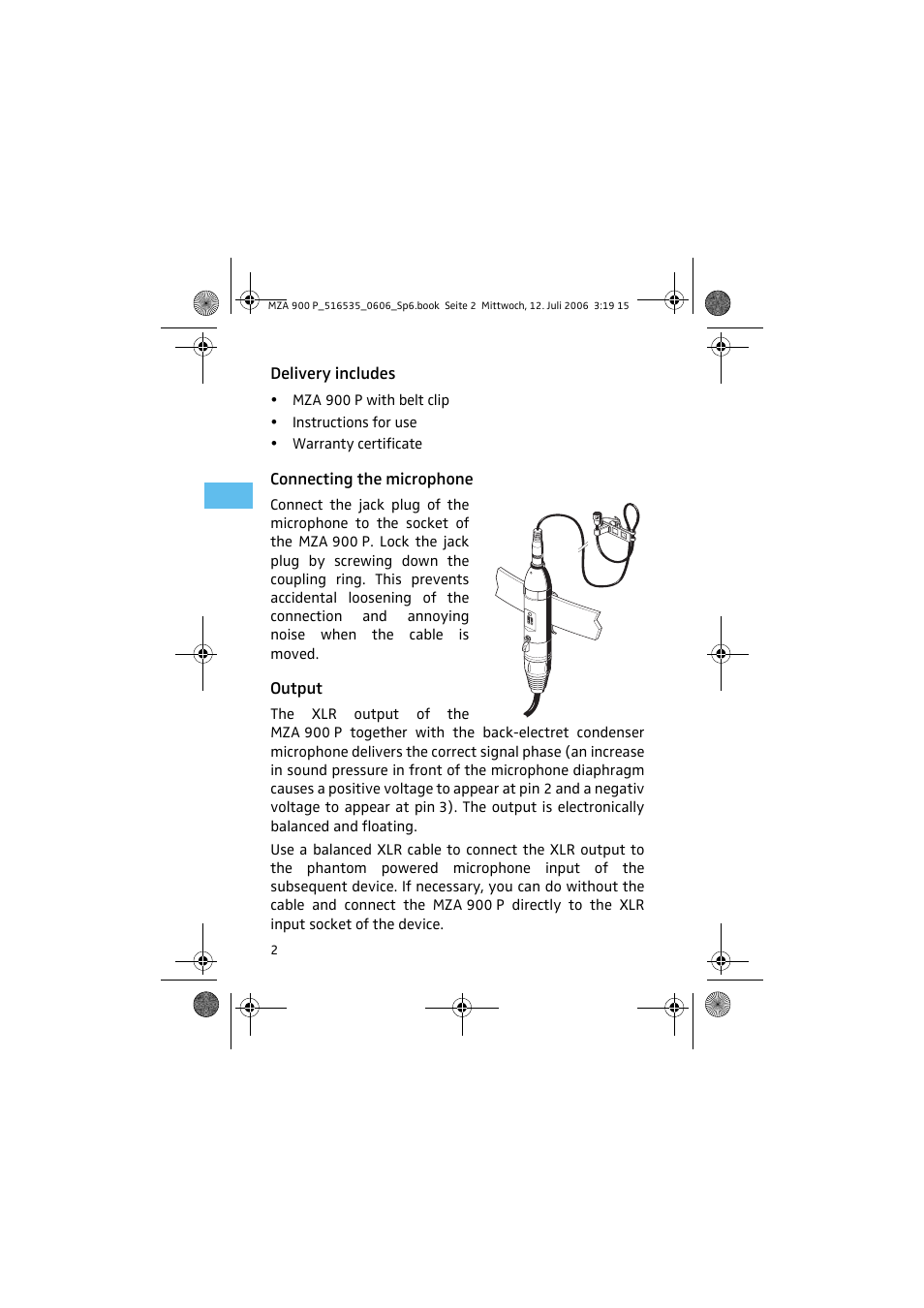 Sennheiser MZA 900 P User Manual | Page 4 / 12