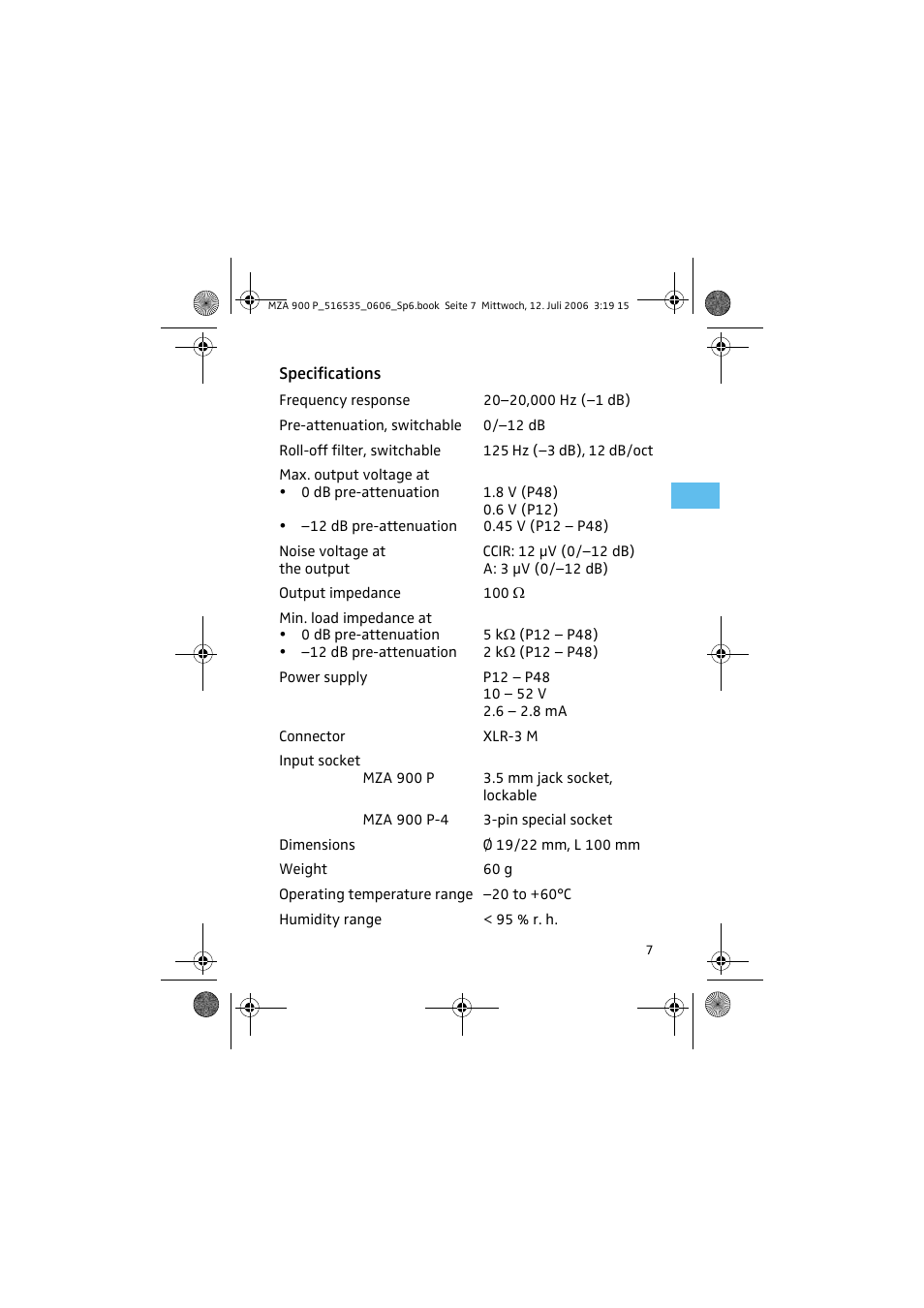 Sennheiser MZA 900 P User Manual | Page 9 / 12