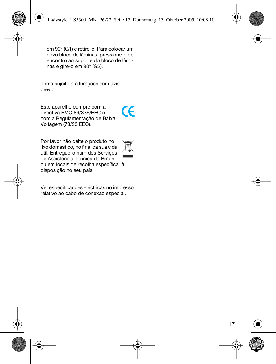 Braun LS 5300 User Manual | Page 17 / 68