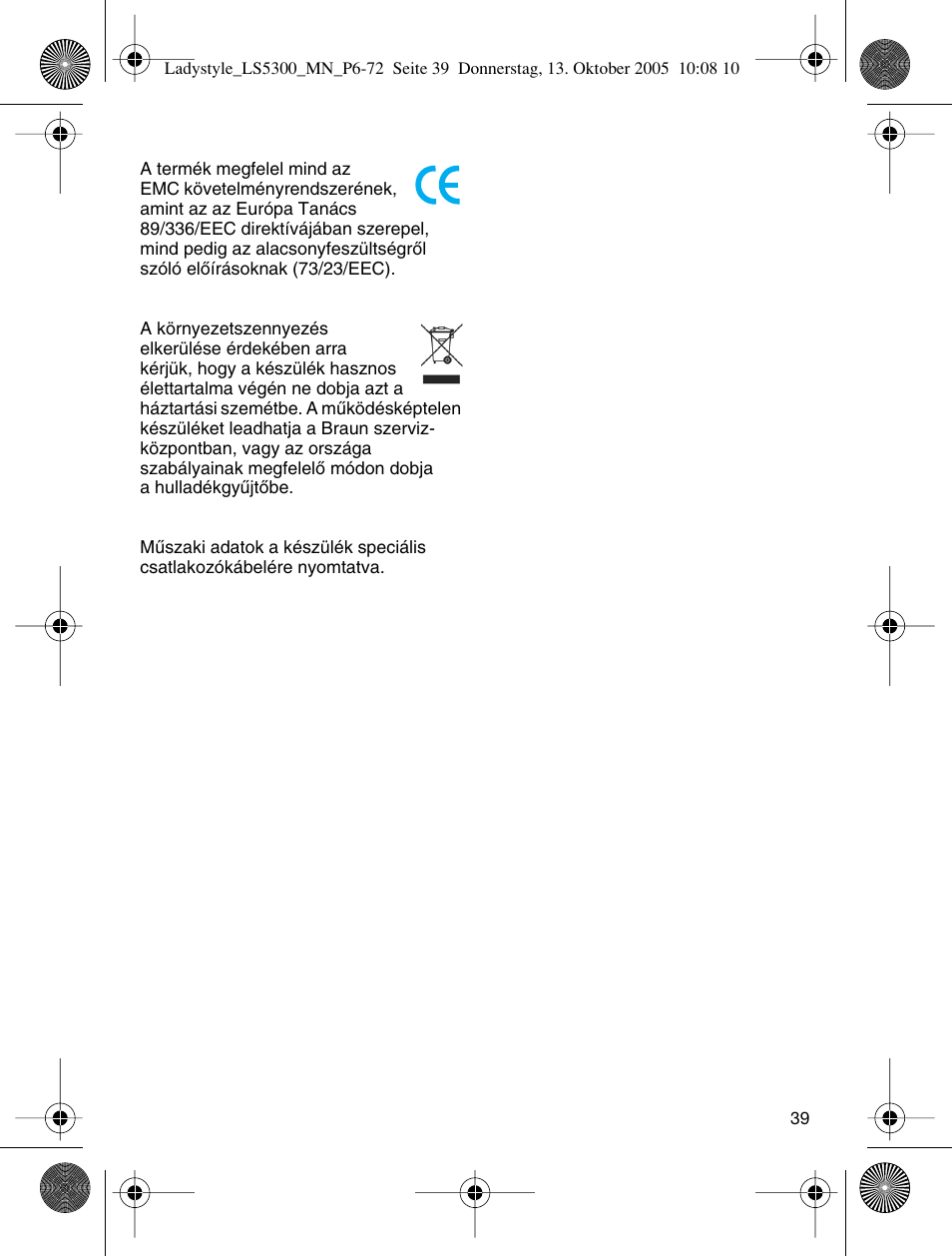 Braun LS 5300 User Manual | Page 39 / 68