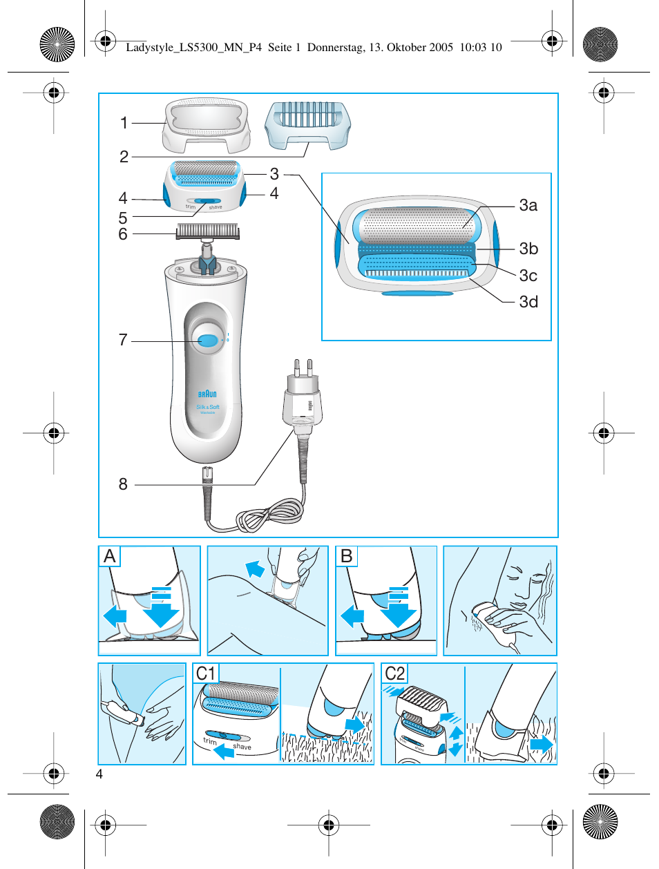 C1 c2 | Braun LS 5300 User Manual | Page 4 / 68