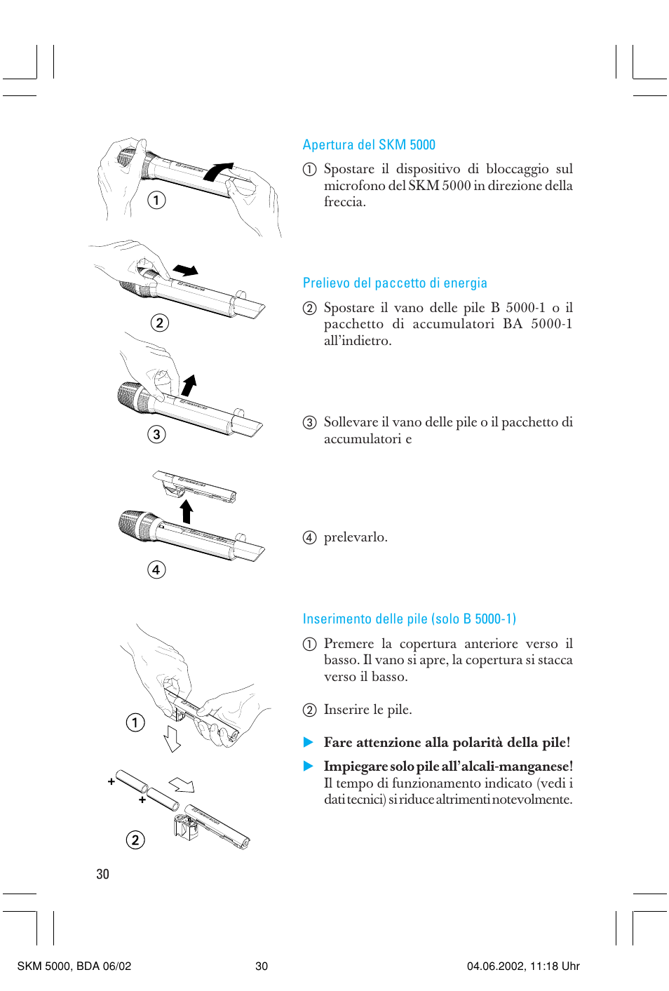 ᕃᕄ ᕅ ᕆ | Sennheiser handheld transmitter SKM 5000 User Manual | Page 30 / 62