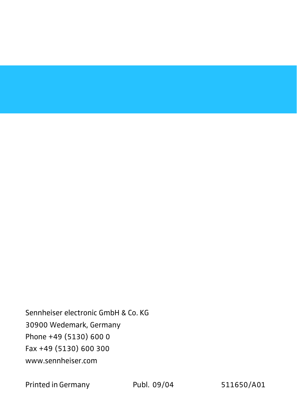 Sennheiser 604 User Manual | Page 10 / 10